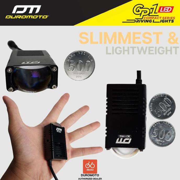 Promo Duromoto GP1 GP 1 Lampu Mini Foglamp LED Motor Adventure Blue Lens Motorcycle Diskon