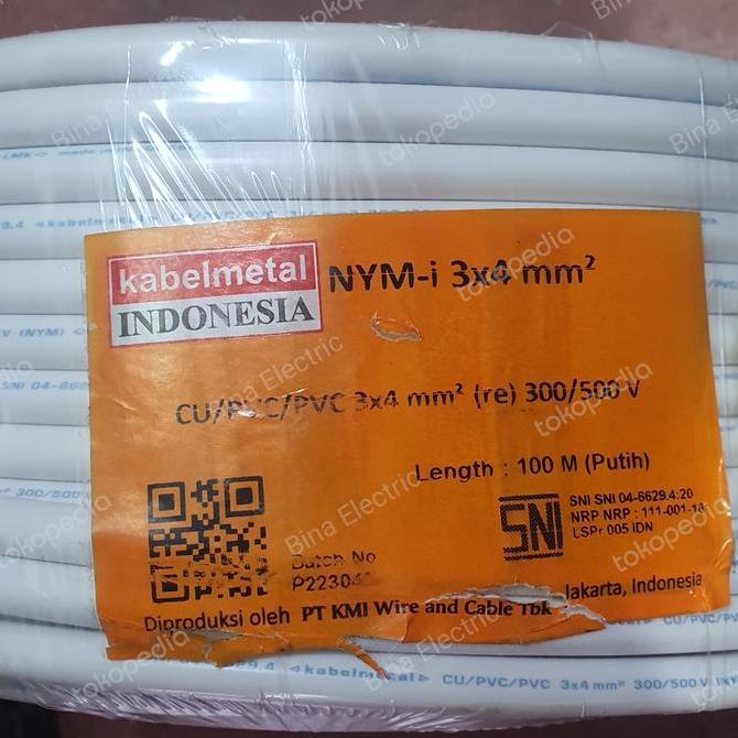 Promo Kabel Listrik NYM 3x4 3 x 4 3x4mm 3 x 4 mm KabelMetal Kabel Metal 100m Diskon