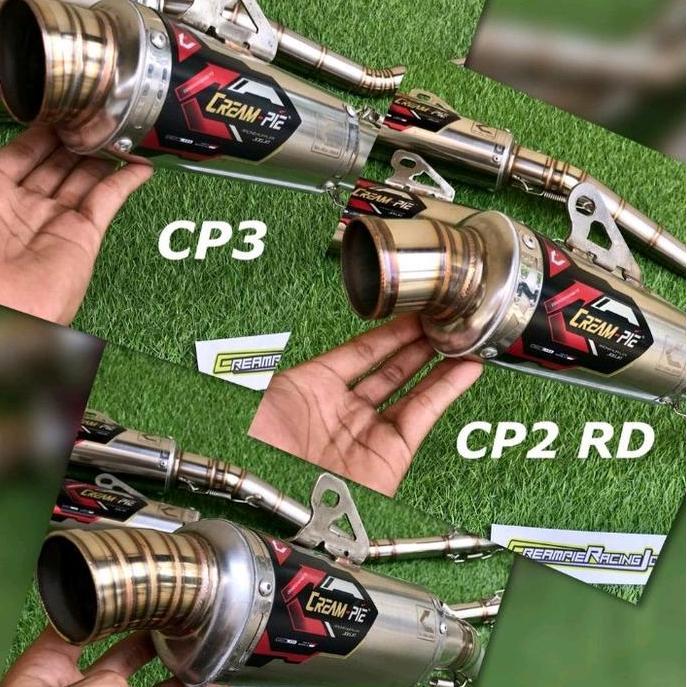 Knalpot Creampie Jogja Original Sleep Engine Bebek Jupiter Vega 130CC  Drag Bike Cp3 cp2 Rx Oval