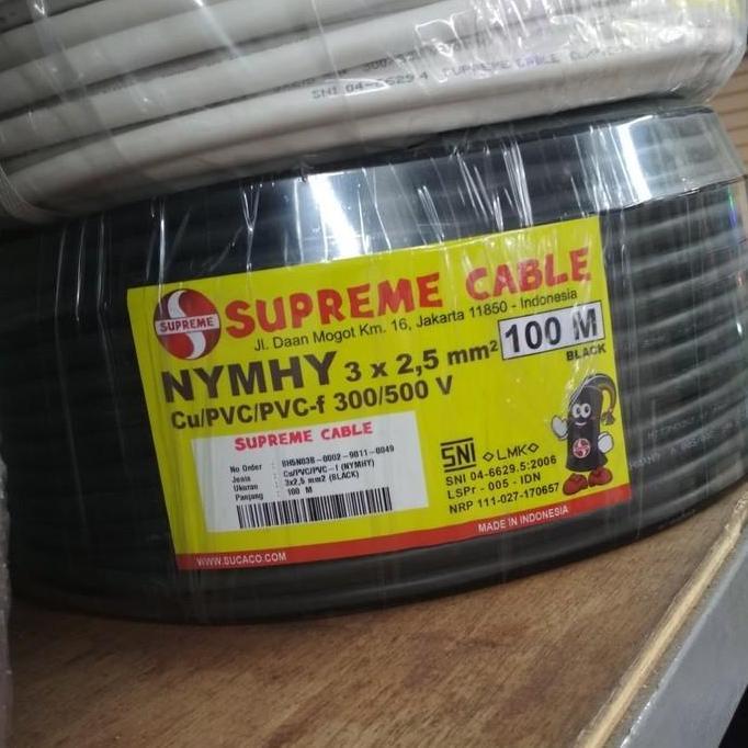 Promo Kabel Serabut NYYHY / NYMHY 4x1,5 4x1.5 Supreme NYYHY / NYMHY 4x1,5mm 4x1.5mm 100meter Diskon