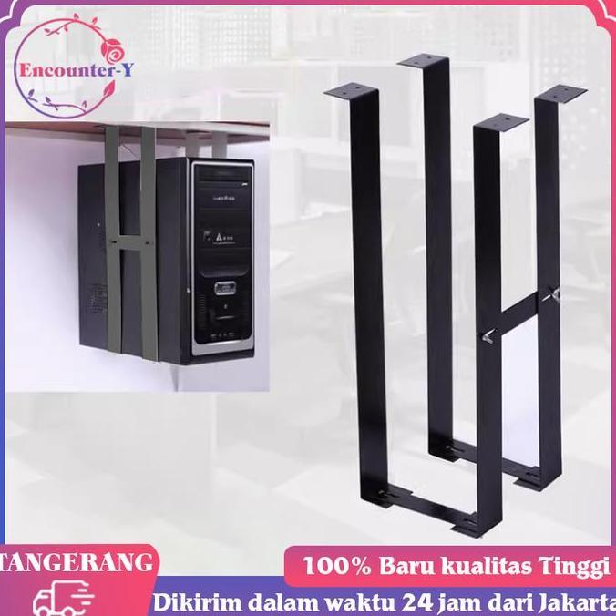 HATSUD Rak Gantung CPU Komputer Meja Dudukan Gantung CPU Casing Komputer Tray CPU Komputer