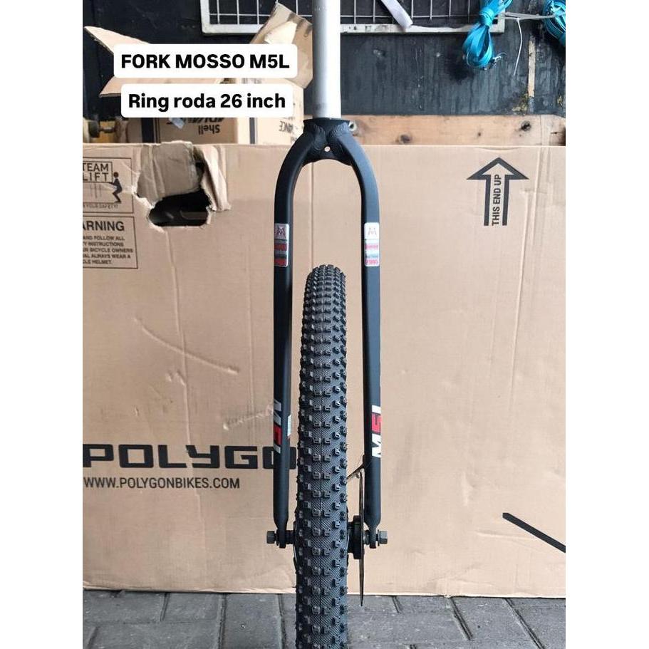 Promo Mosso M5L Fork Rigid Disc Brake Fork Sepeda 26 / 27.5 / 29 Inch