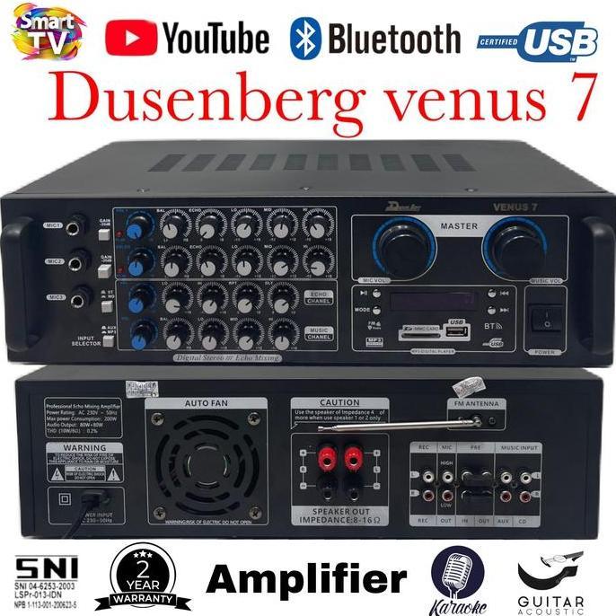 Amplifier Karaoke DUSENBERG VENUS 7 Karaoke Smart Tv Youtube Bluetooth