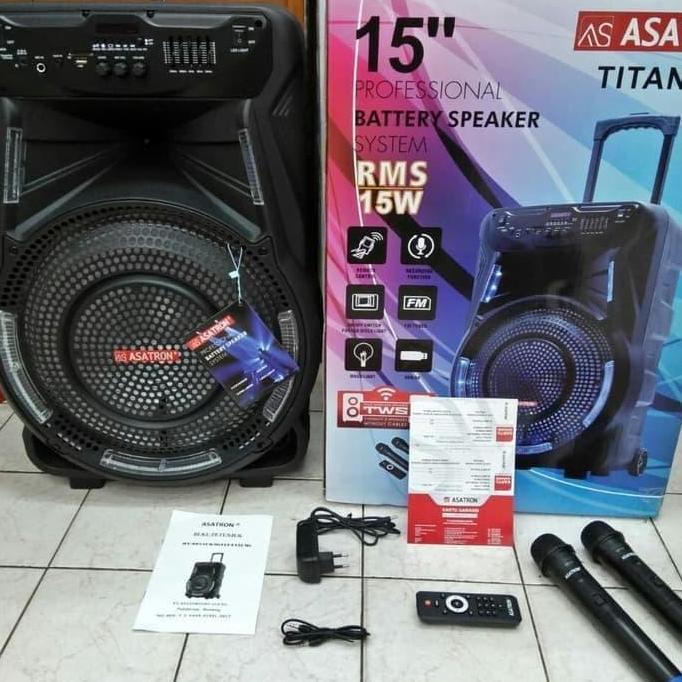 SPEAKER PORTABEL ASATRON 15" TITANIUM