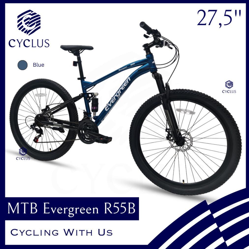 Sepeda Gunung MTB Evergreen Ranger R55B R55 R35 R55H Suspensi Suspension 27,5 Inch Anak Remaja Dewas