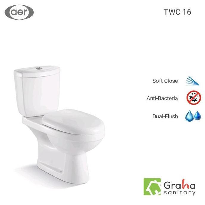 AER TWC 16 Toilet Seat Closet / Kloset Duduk Two Piece