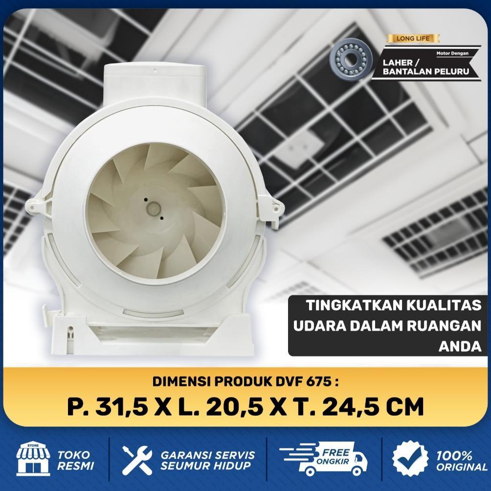 new sekai kipas angin ekstraktor saluran udara ventilasi exhaust 4 inch 6 inch - dvf 475 / dvf 675