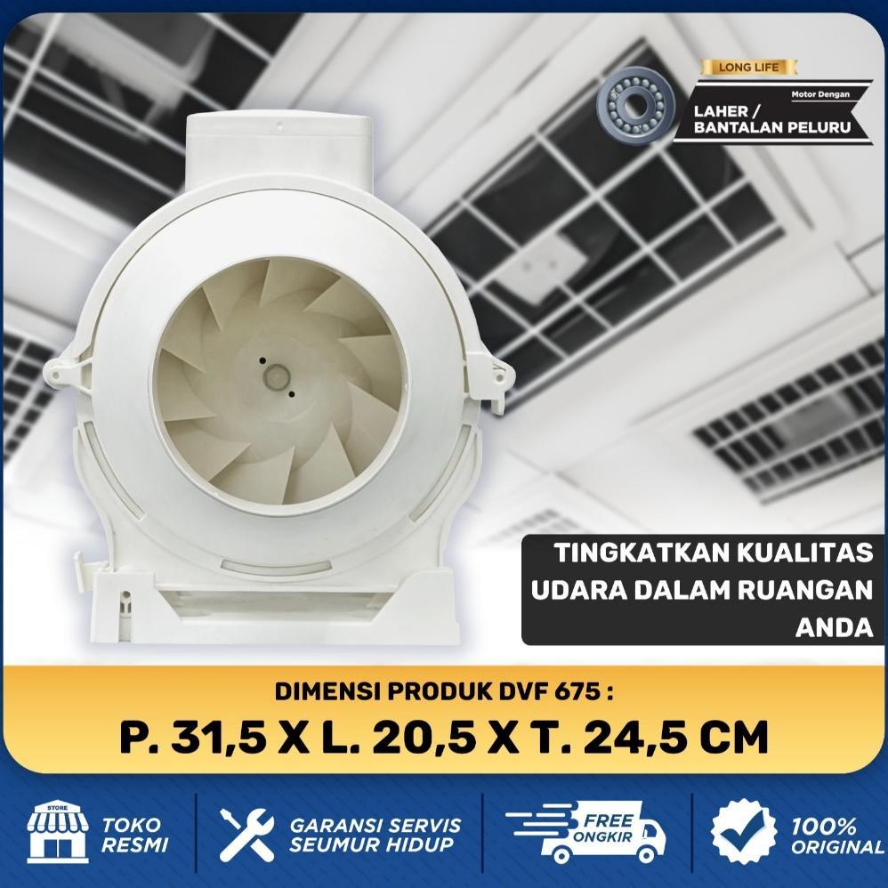 Terbaru Sekai Kipas Angin Ekstraktor Saluran Udara Ventilasi Exhaust 4 Inch 6 Inch - Dvf 475 / Dvf 6