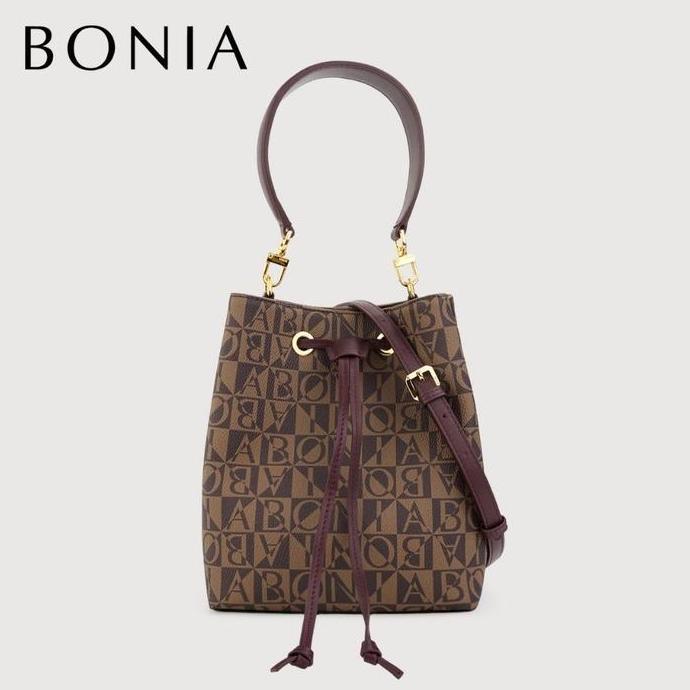Bonia - Eterna Monogram Bucket Bag Magenta