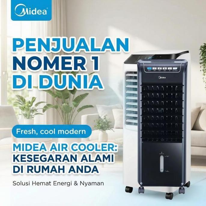 (Best) [TURUN HARGA] Midea Air Cooler 6L - Free Two Ice Pack/AC Portable 1 2 Pk Low Watt/Hadiah Grat
