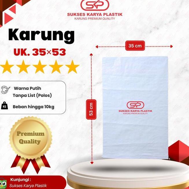 1 Ball Isi 1 Lembar Karung Plastik 35 X 53 Cm Kualitas Karung Plastik 35X53 Cm Karung Polos 35X53 Ka