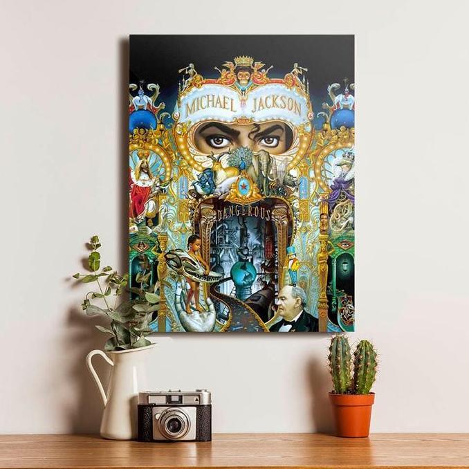 Michael Jackson Poster Dekorasi Kayu Hiasan Pajangan Dinding Walldecor