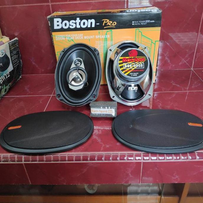 Promo Speaker Oval Boston-Pro BSE-6958 3Way Peak Power 200W Diskon