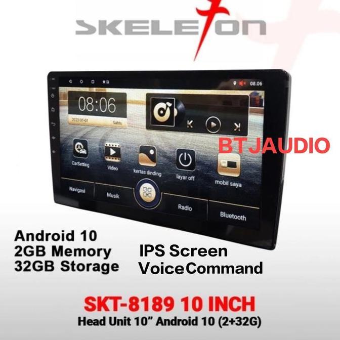 Promo HEAD UNIT TAPE TV MOBIL ANDROID MERK ORCA/DHD/SKELETON UNTUK TOYOTA CAMRY 2006-2012 LAYAR 10" 