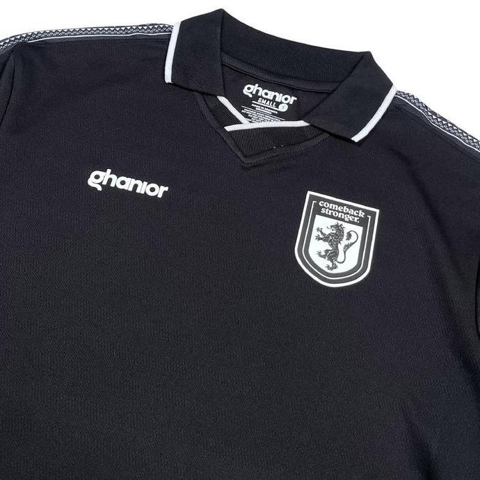 Jersey / Ghanior Polynesian Oversized Casual Jersey Retro Simple Elegan Warna - Hitam