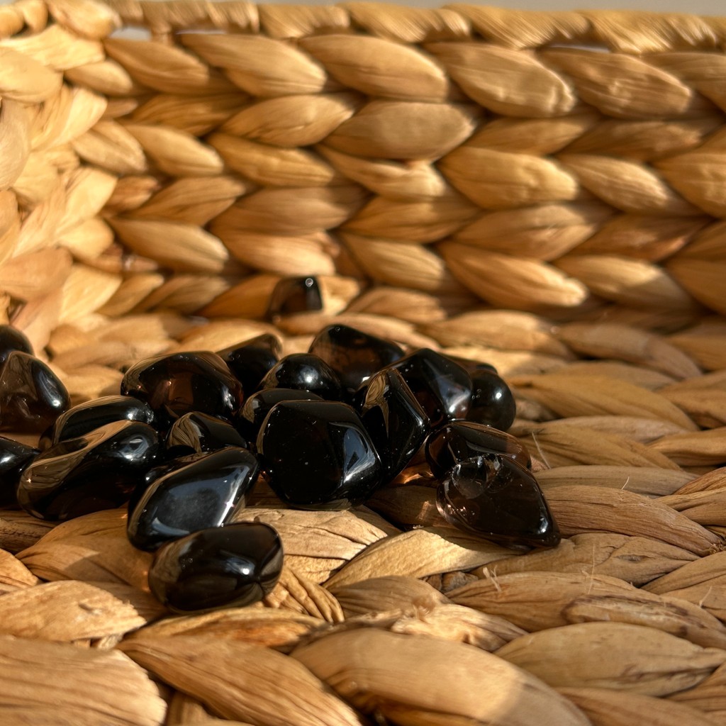 Natural Apache Tears Obsidian Tumble Stone Asli USA | Emotional Healing Protection Crystal | 2-4 Gra