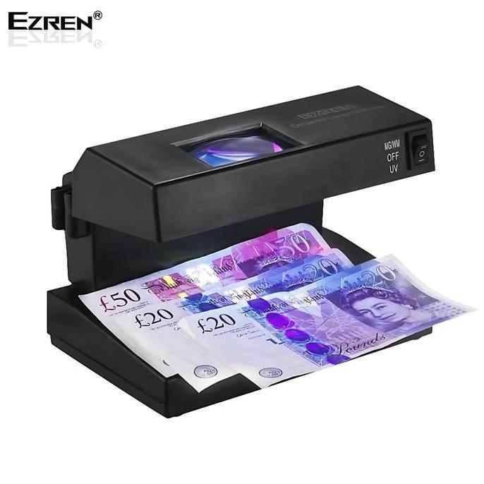 Ezren Ad-2138 Alat Deteksi Uang Palsu Money Detector Lampu Uv