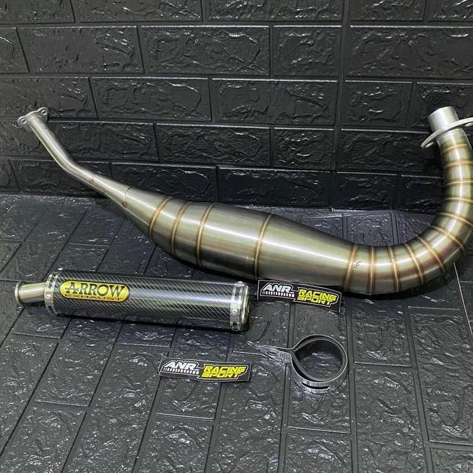 Knalpot Satria 2tak Silincer Arrow Carbon Motorcycle