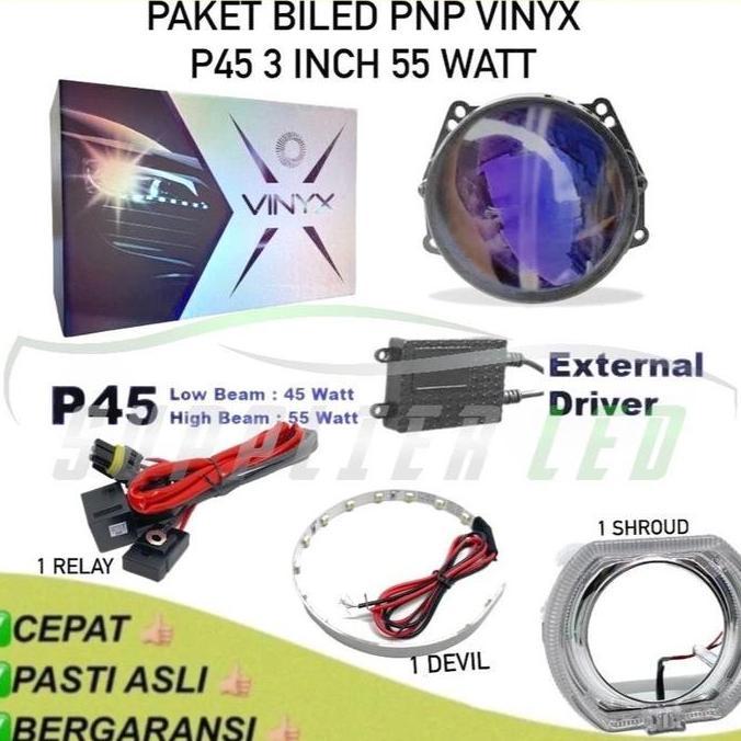 PAKET BILED PNP P45 VINYX 3 INCH 58 WATT WITH EXTERNAL DRIVER