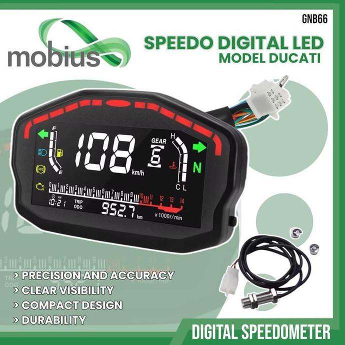 Speedometer Speedo LED DIGITAL DUCATI Koso RX3N Universal