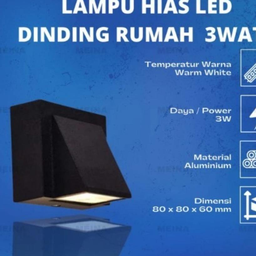 Lampu Taman Led Minimalis 1 Arah Cob 3 Watt Lampu Dinding 1 Arah