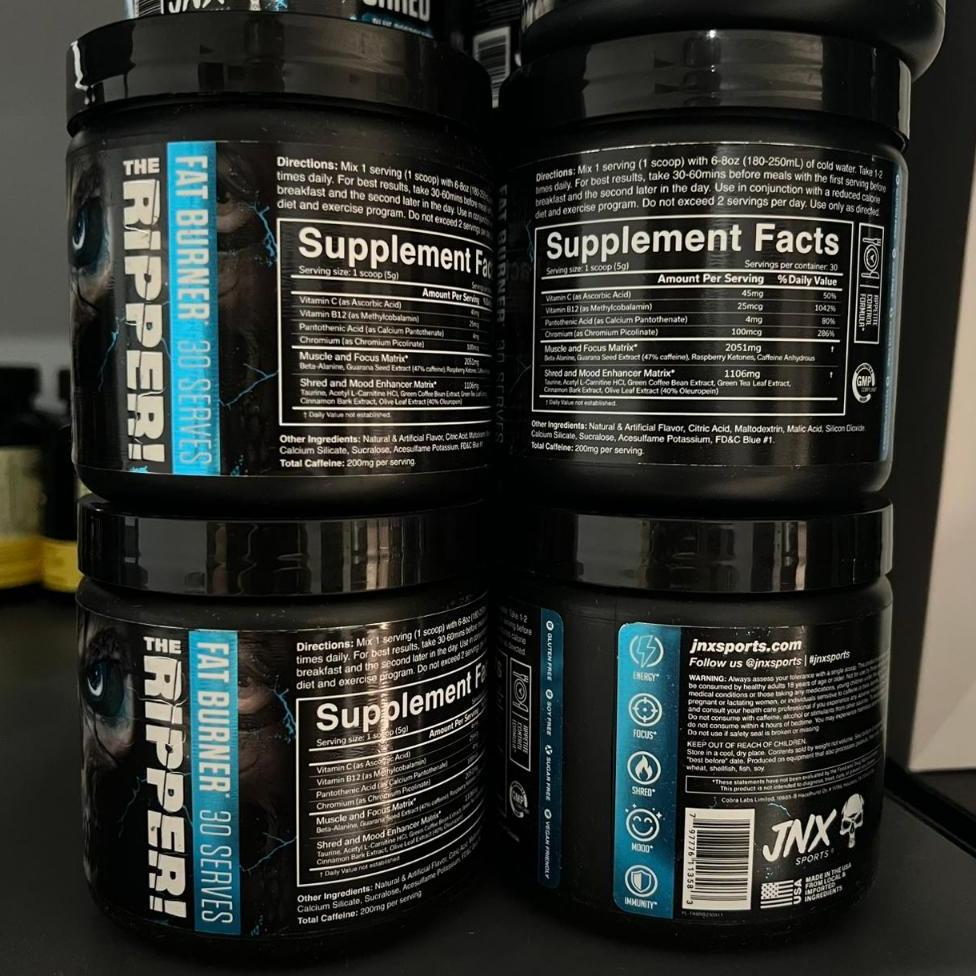 Jnx Ripper The Ripper 30 Servings Fat Burn Plus Pre Workout Shadow Curse