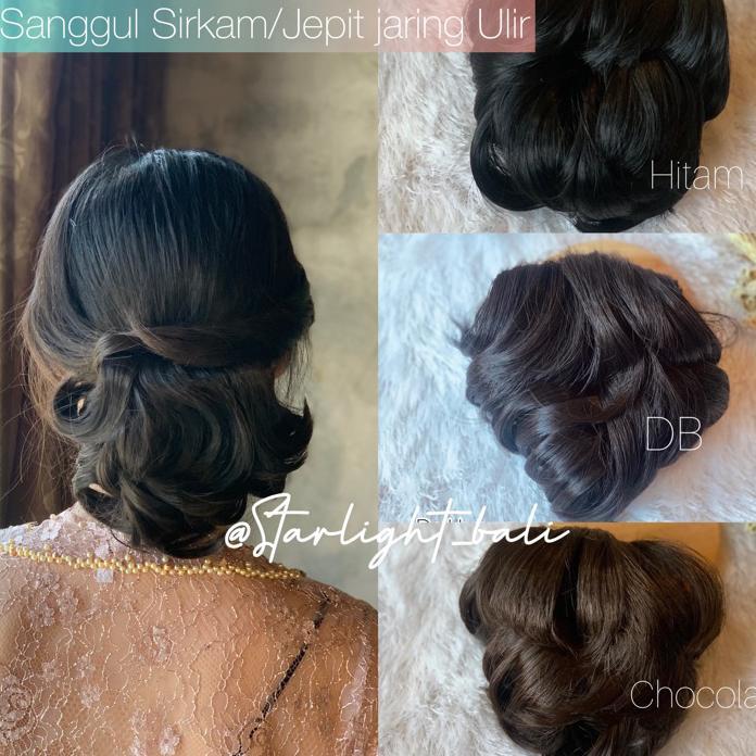 Starlight Bali - Sanggul Ulir Sirkam / Jepit Jaring /Sanggul Messy/ Sanggul Curly  / Sanggul Instan 