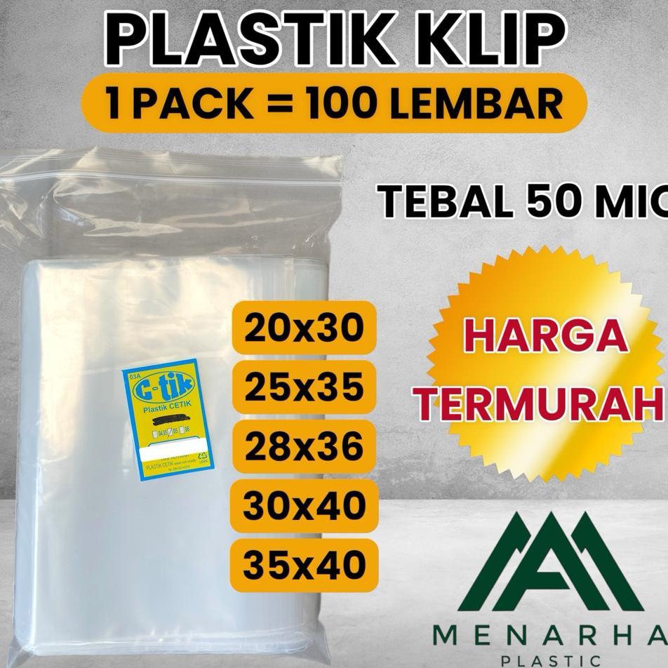 Plastik Klip/ Plastik Ziplock/ Pe Zipper Baju Tebal