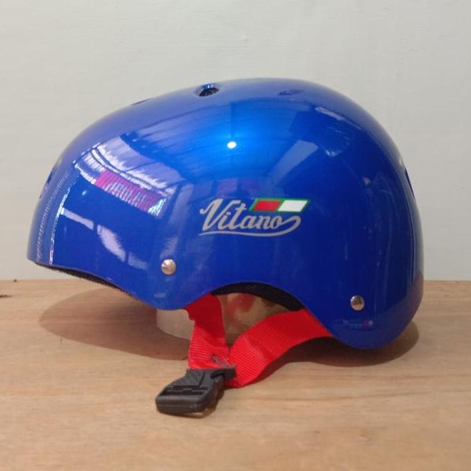 Promo Helm Sepeda Vitano Blue Glossy Cod