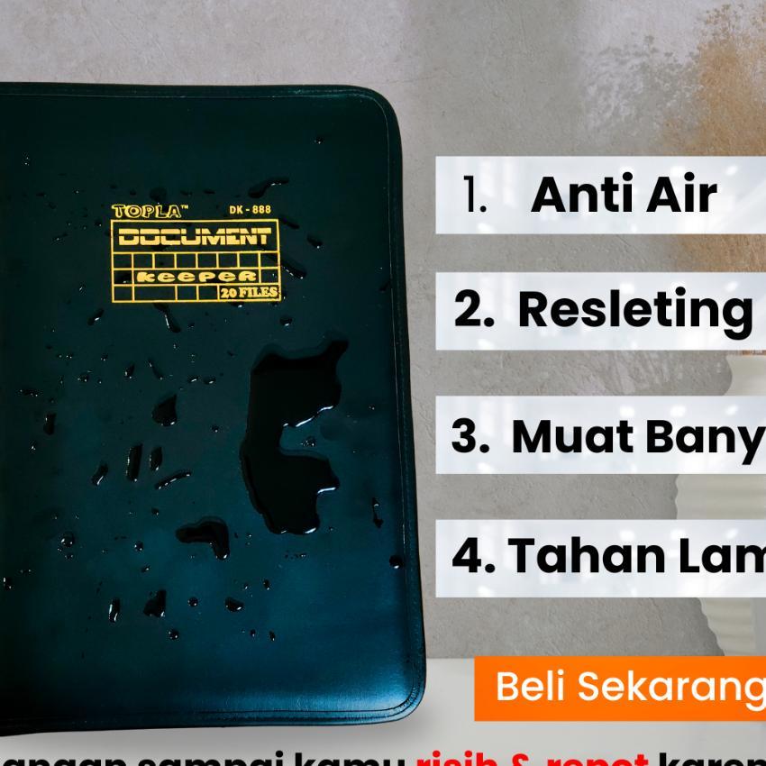 Map Ijazah Dokumen Keeper Resleting Anti Air Isi 40 60 Document Sertifikat File Folder Organizer
