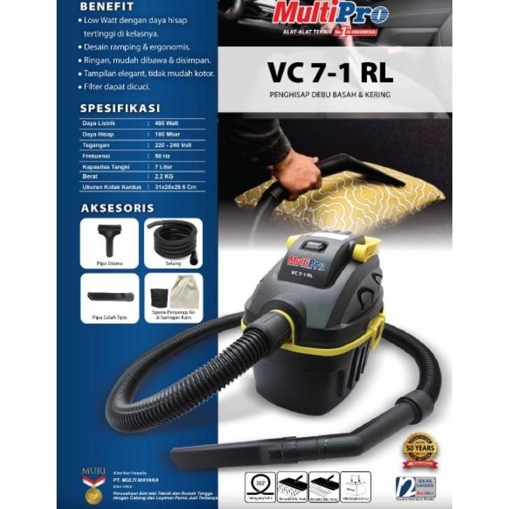 Vacuum Vakum Cleaner 7 Liter Multipro