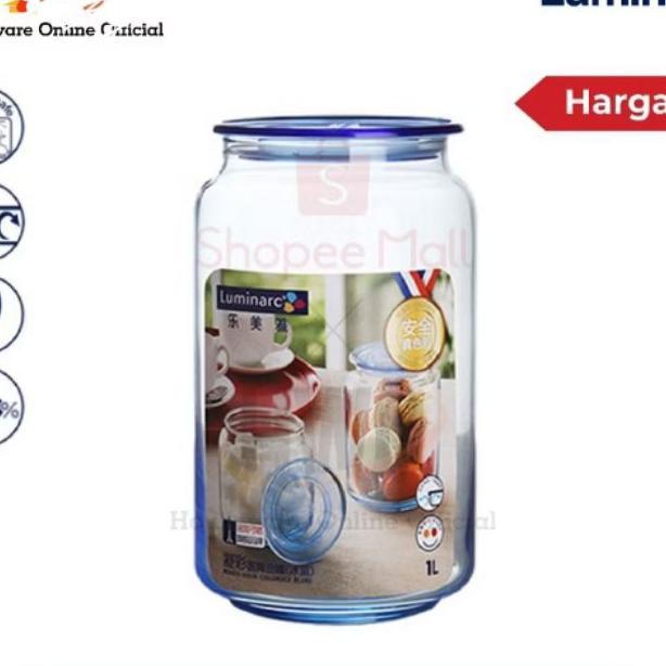 Toples Kaca Luminarc Blue Diamond 1L/1000Ml
