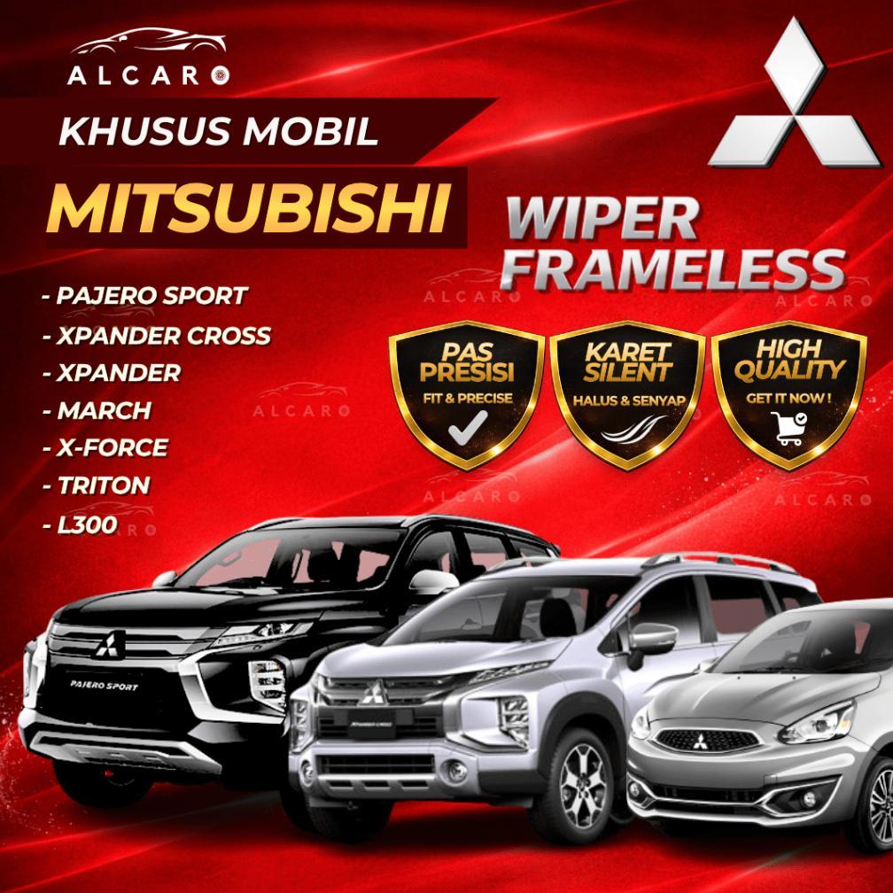 Alcaro Wiper Frameless Premium Mitsubishi Pajero Sport / Xpander / Xpander Cross / March / X-Force /