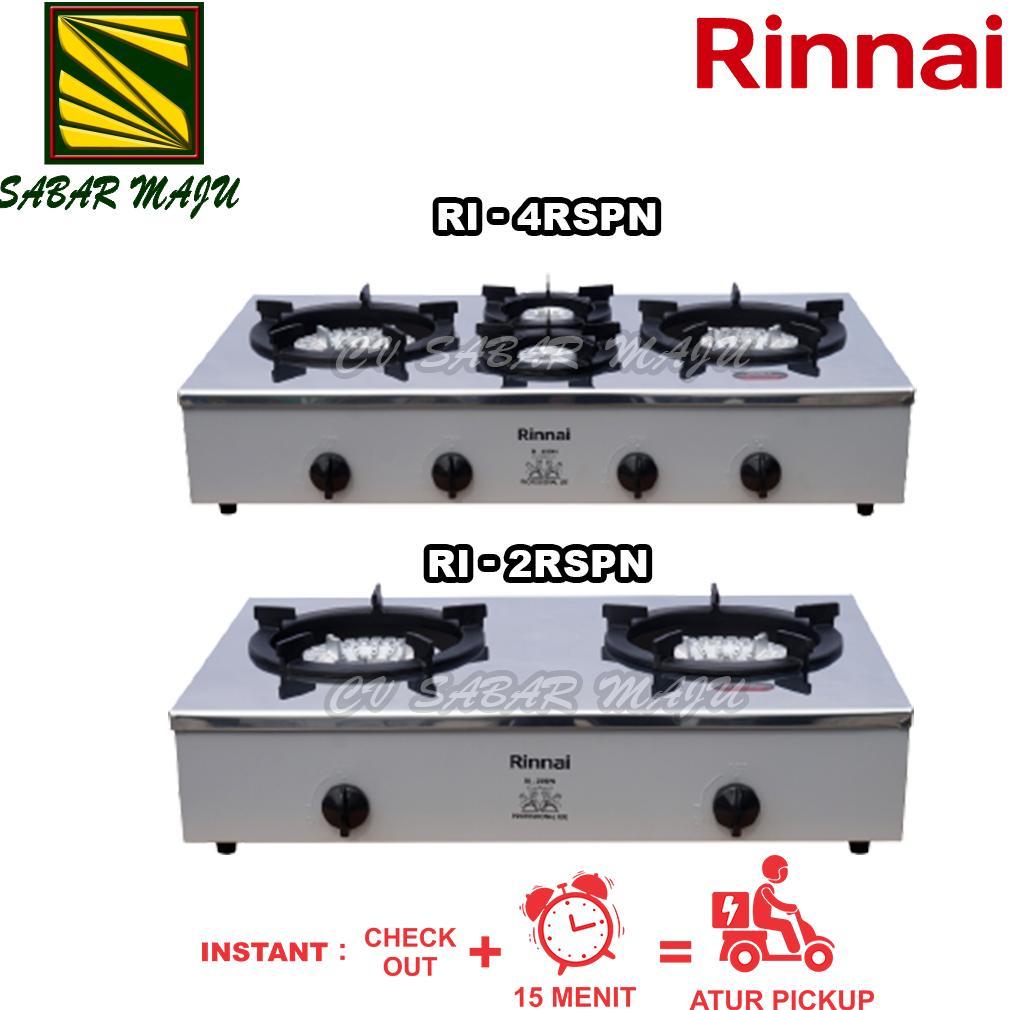 Jamin Murah Rinnai Kompor Gas Komersil Low Pressure Rirsp 2 Tungku Dan Ri4Rsp 4 Tungku Stainless Ste