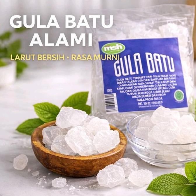 Pilihan - Gula Batu 500Gr , Gula Batu Asli. Gula Batu Sehat , Gula Batu Premium