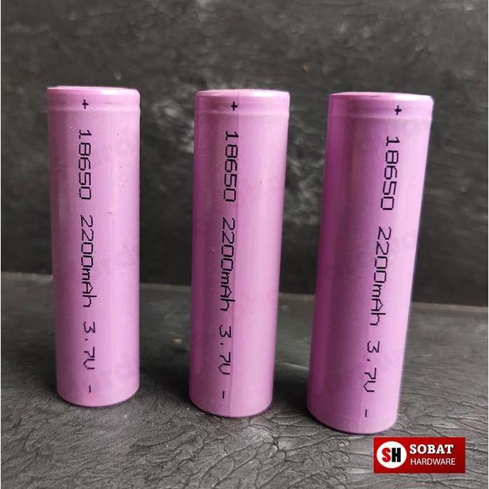 Battery Lithium Ion Rechargeable 18650 3.7V, 1200Mah, 1800Mah, 2000Mah, 2200Mah
