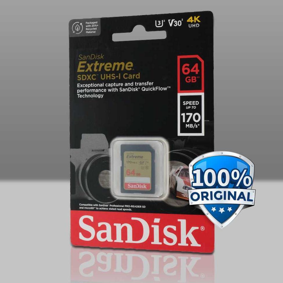 SanDisk Extreme SDXC UHS-I Card V30 U3 Class - SDSDXV