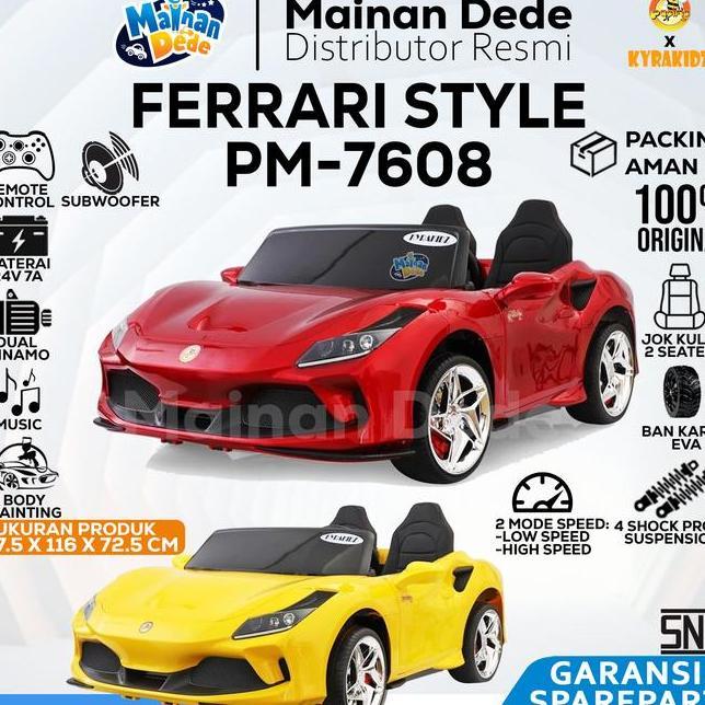 Mainan Mobil Aki Anak Pasific Kyrakidz Ferrari Pm76 Yukita 031 Jumbo
