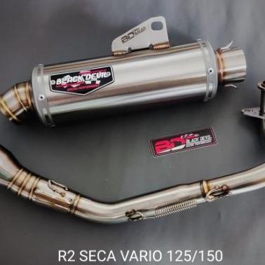 knalpot black devil r2 seca fullsystem vario