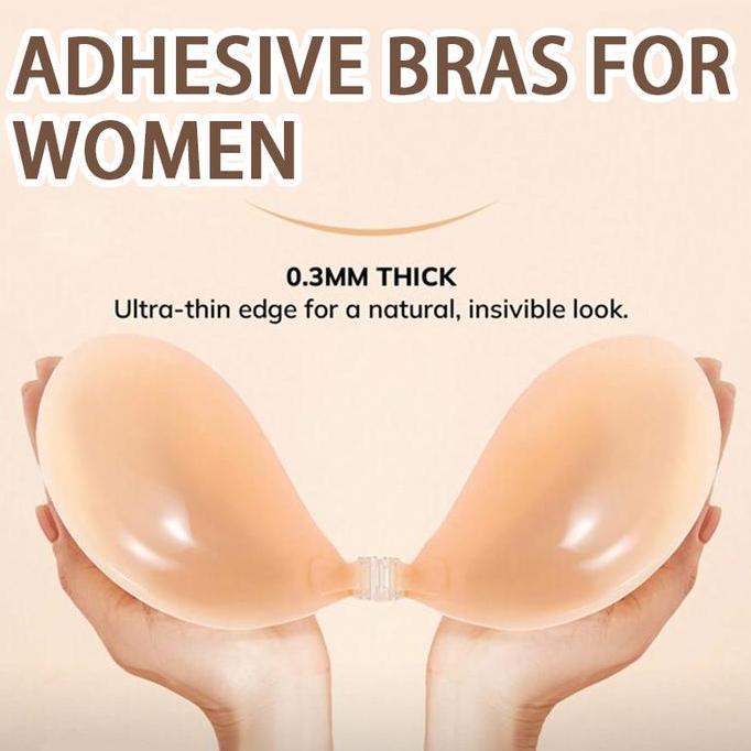 Silicon Bra  Push Up Strapless Silikon Silicon Bra  Push Up Wanita Import Jumbo Big Size  Pad Push U