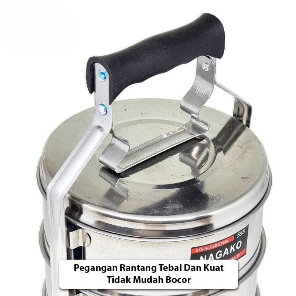 HOT DEALS Rantang Stainless Steel 3/4 Susun JUMBO Besar