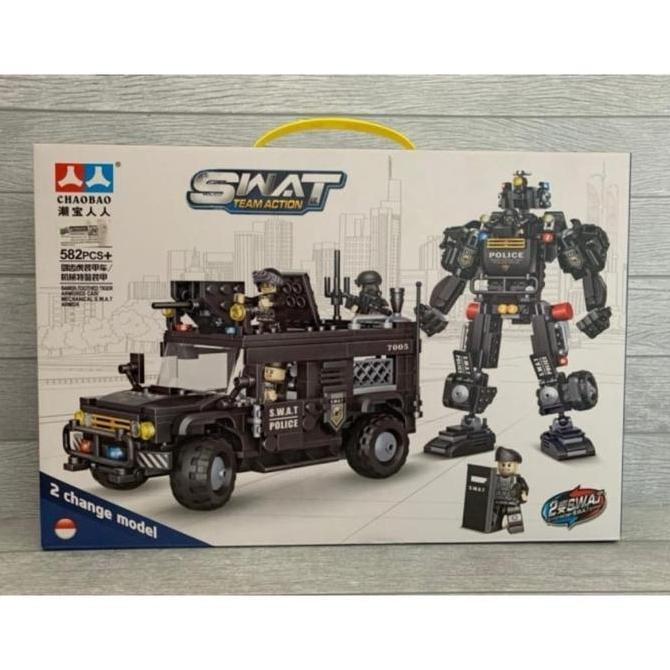Promo Brick Lego Police 2IN 1 - Lego Swat Police - Pesawat - Mobil Polisi Diskon