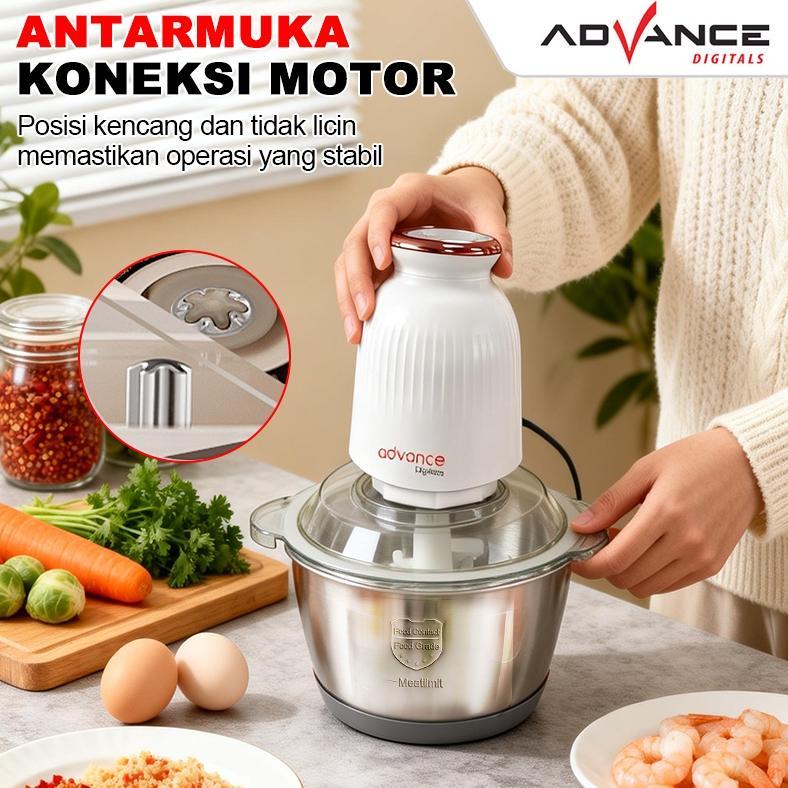 HOT DEALS Advance Chopper 2L Stainless Multifungsi coper daging dan bumbu chopper daging dan bumbu c