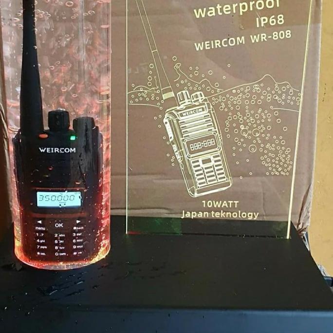 Ht Weircom Wr 808 Uhf Low 330-400 Mhz Ip 68 Waterproof Original Walkie Talkie Terbaru 