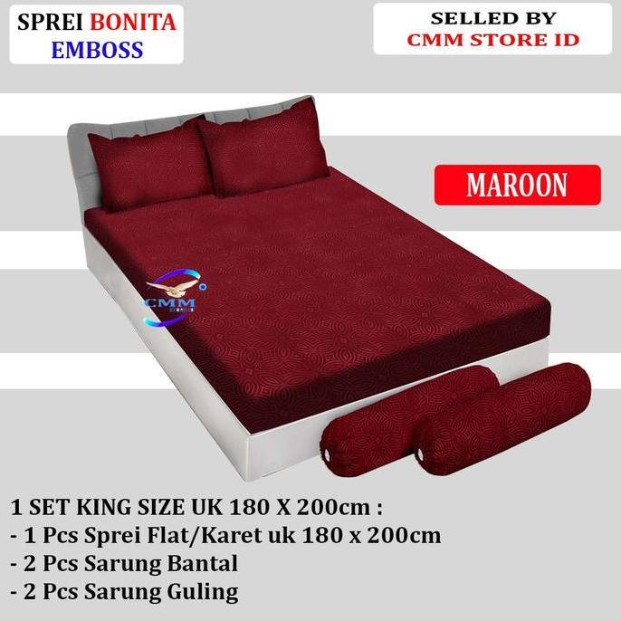 Promo Sprei Bonita 180x200 Sprei Bonita Motif Embos Original Diskon