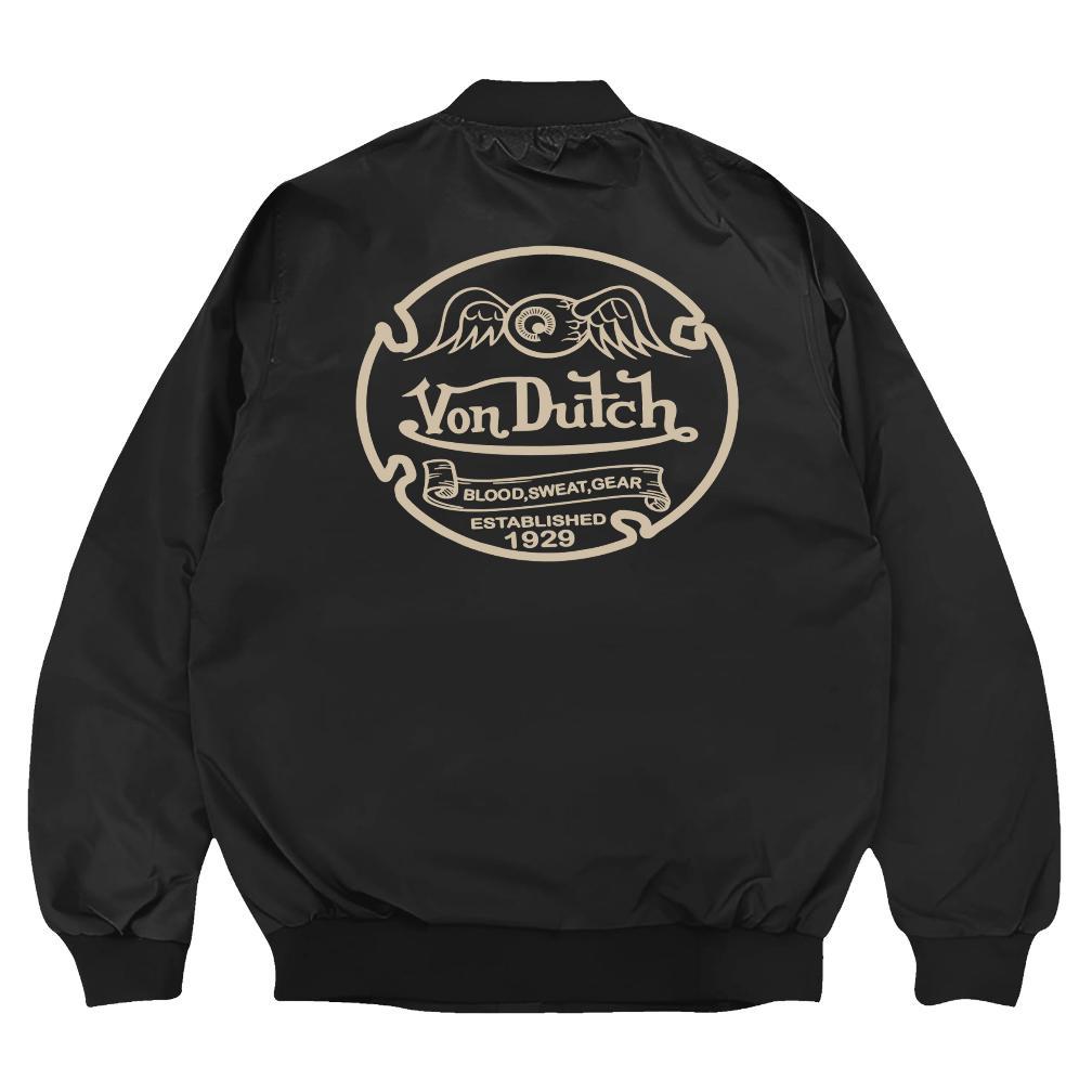 BESTPROMO DEVVOGUE Jaket Bomber Pria Vondutch Bahan Taslan
