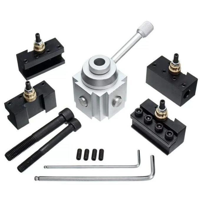 HERBONE CNC Lathe Tool Holder Quick Change Tool Post Cutter Holder Screw Kit Pemegang Alat Bubut Kay