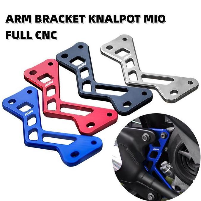 DAXZI FULL CNC  ARM BRACKET KNALPOT MIO Breket knalpot mio karbu model standart / pangkom knalpot mi