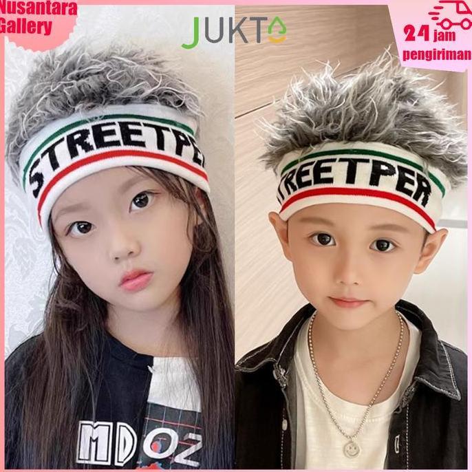 CORELA JUKTA[COD]Wig Rambut palsu pria anak anak dewasa Topi wig Rambut Pendek   Rambut palsu anak l