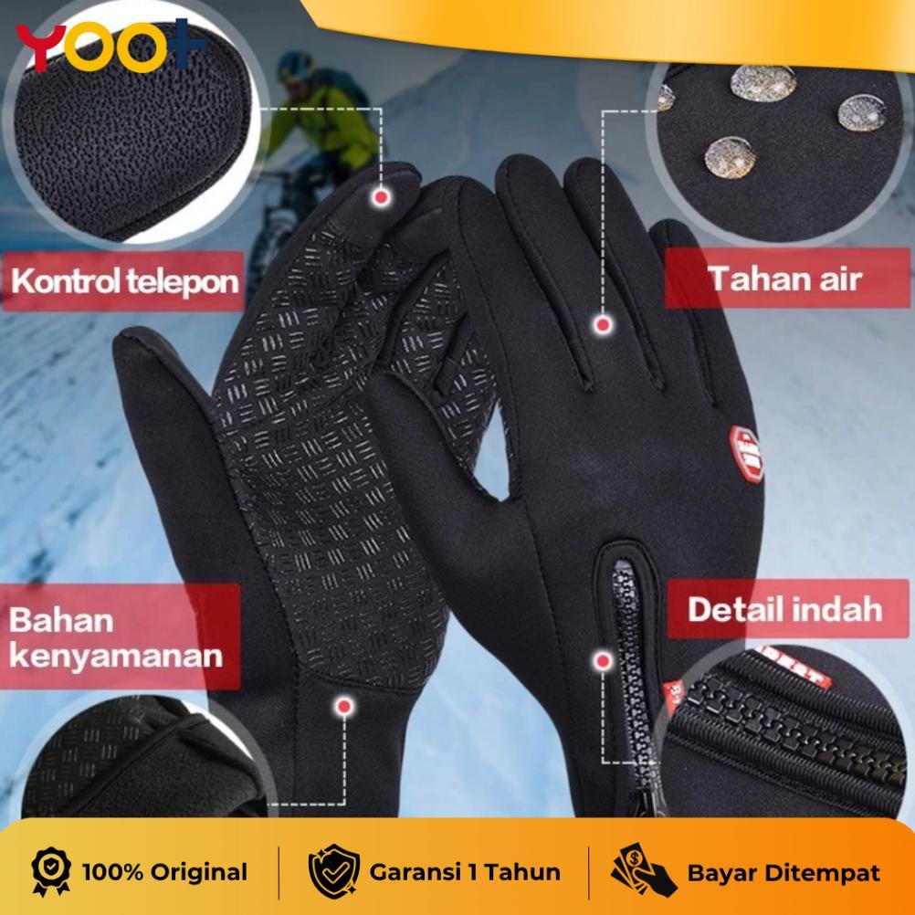 PAKET HEMAT SARUNG TANGAN MOTOR SEPEDA TACTICAL TOUCHSCREEN ANTI ANGIN ANTI SELIP ANTI GERAH M L XL 